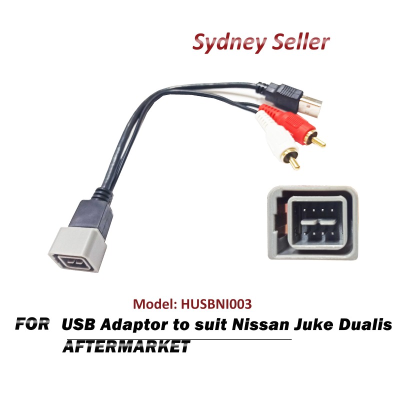 USB Adapter Adaptor Retain OEM Factory Port For Nissan Juke Dualis 2007-2013 HUSBNI003